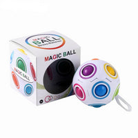 Magic ball Rainbow Spherical Magic Cube ball Anti Stress Rainbow Puzzles Balls Kids Educational Toys For Children